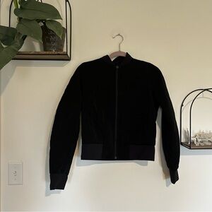 Lululemon Black Non Stop Reversible Bomber Jacket Size 4